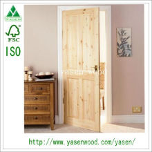 Porta de madeira de pinho Knotty de Design moderno
